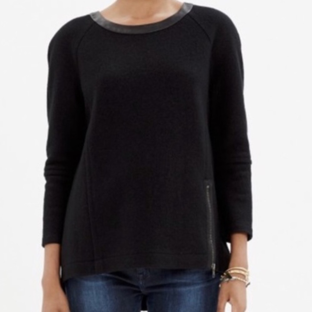MADEWELL Wool Black pullover Sweater size small